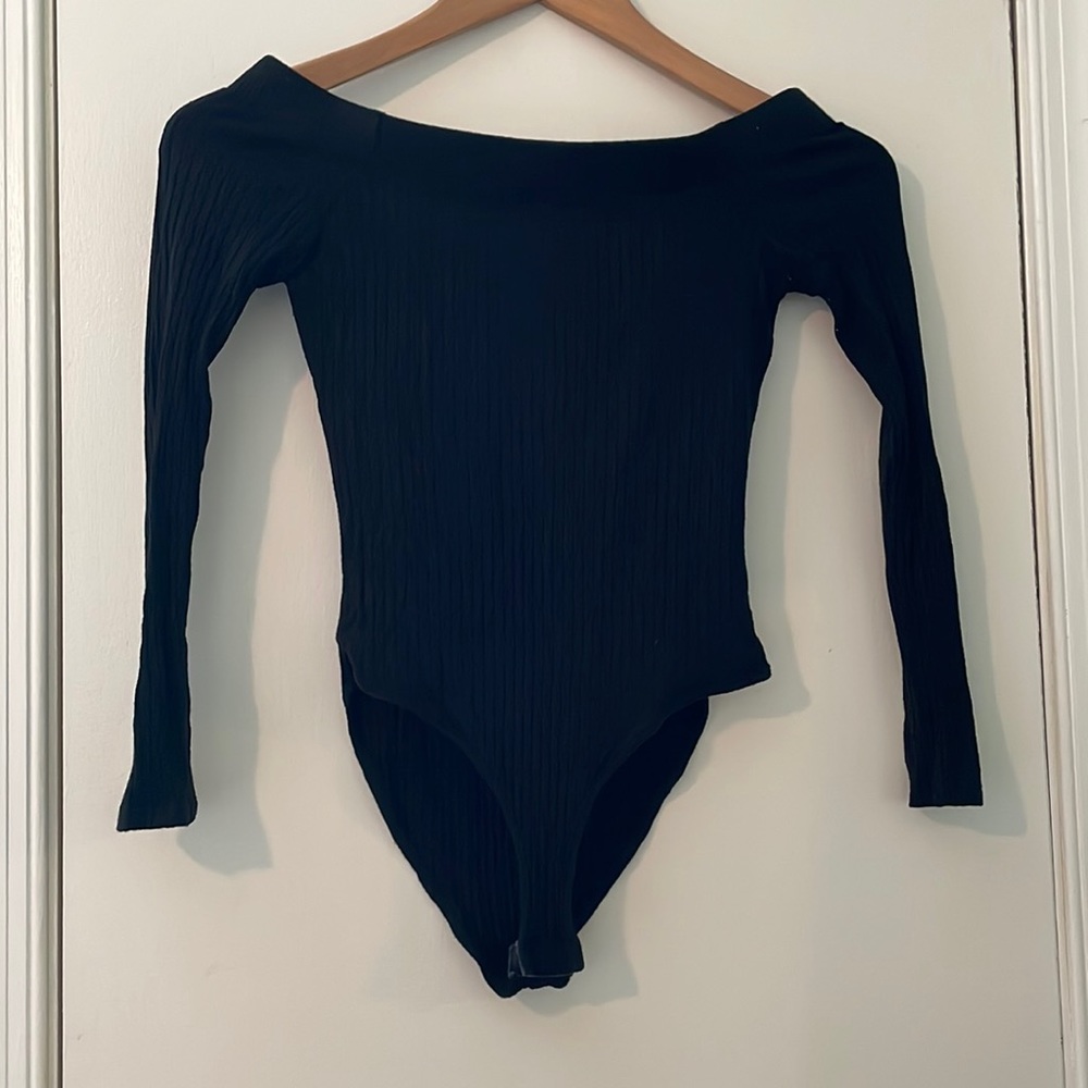 Off the shoulder body suit
